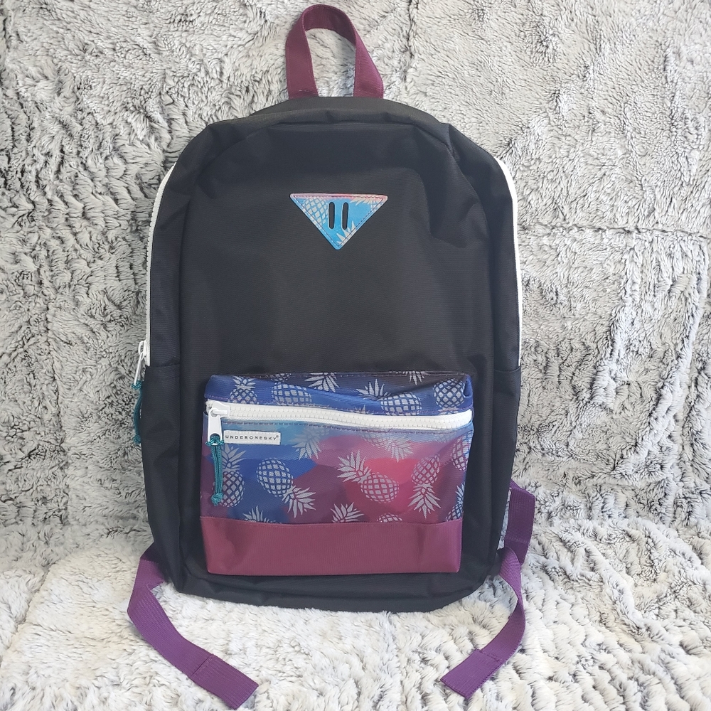 UNDER ONE SKY Black Pineapple Ryder Backpack OS